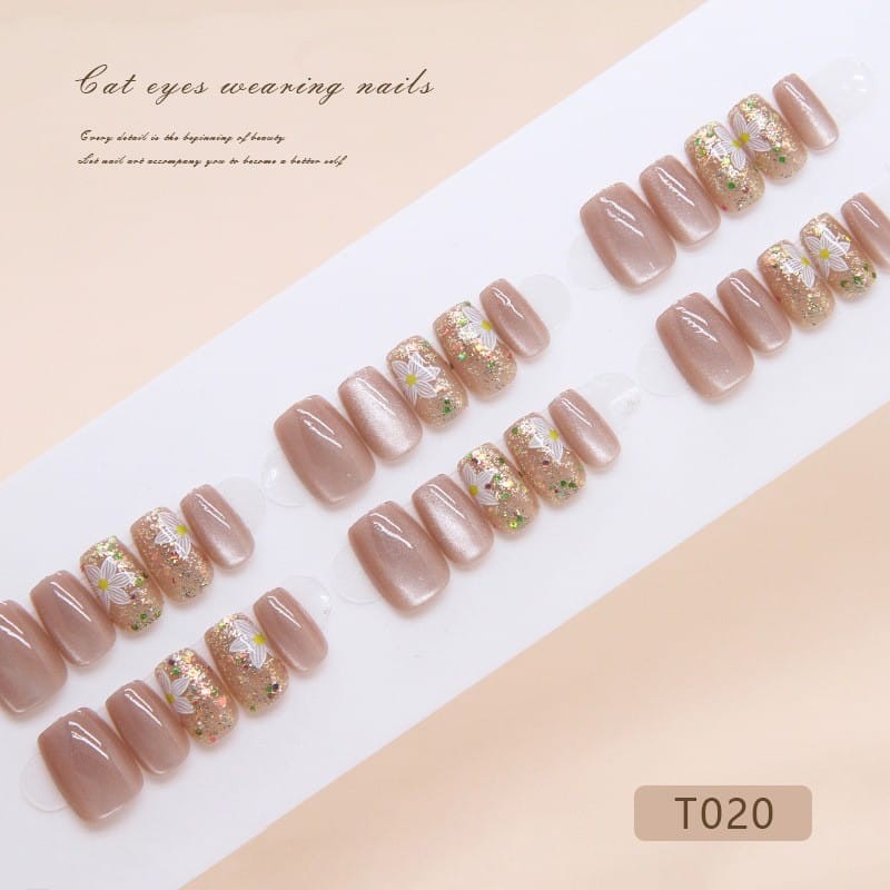 T020- Artificial Press On Fake Nails 30pcs