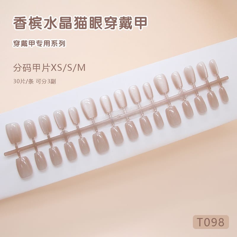 T098- Artificial Press On Fake Nails 30pcs